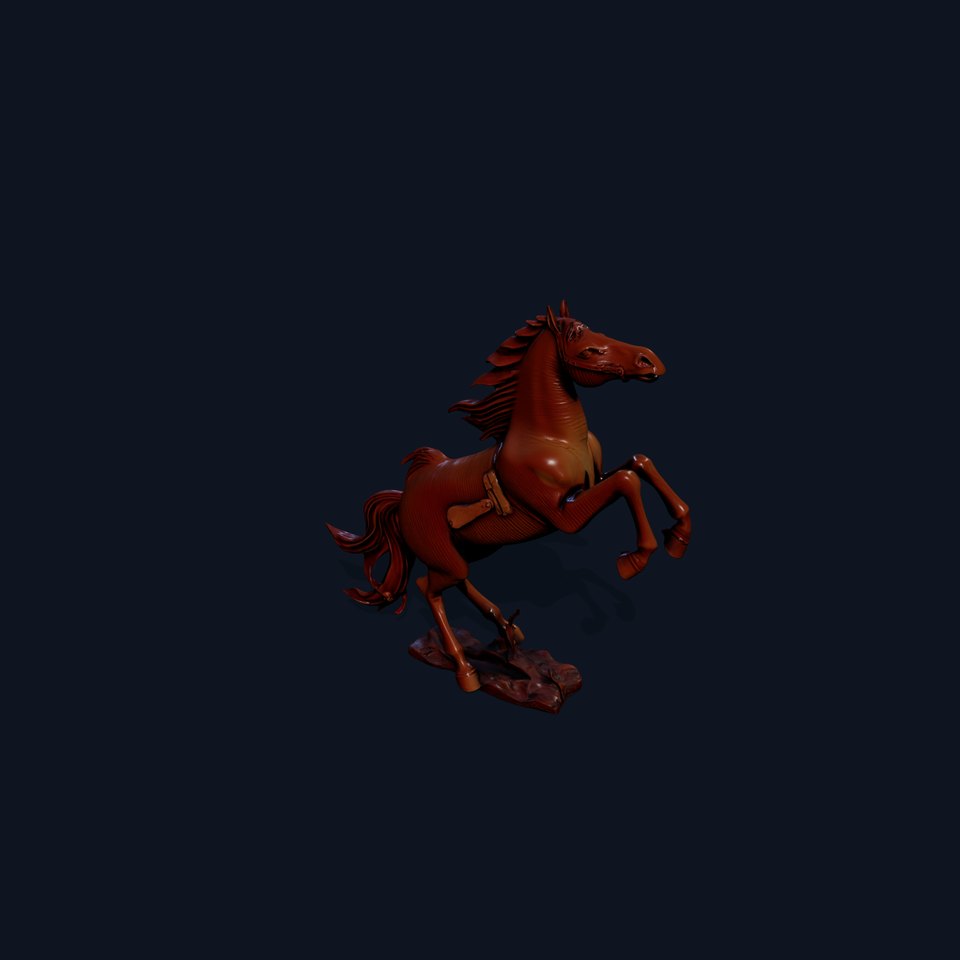 Majestic Bronze Horse model pack